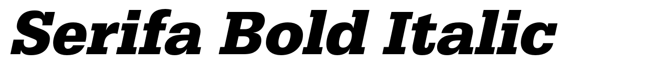 Serifa Bold Italic